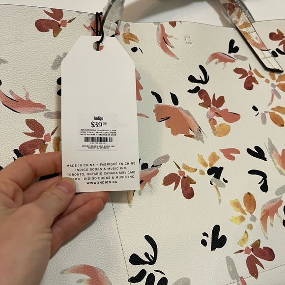 Floral essentials tote bag (indigo) - Picture 5 of 5